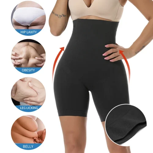 Women Body Shaper Tummy Control Shorts Slimming Underwear High Waist Shaping Panties Thigh Slimmer Safety Short Pants Shapewear