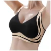 Classic Sports Bras, Anti-Sagging Wireless Push-up Bra Wide Strap Sleep Comfortable Full Coverage Shaping Sports Bra