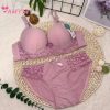Premium Quality Fancy Floral Lace Design Push-Up Bra and Panty Lingerie Set