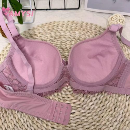 Premium Quality Fancy Floral Lace Design Push-Up Bra and Panty Lingerie Set