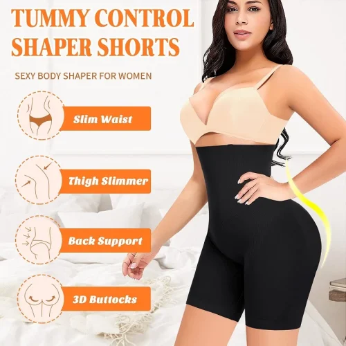 Women Body Shaper Tummy Control Shorts Slimming Underwear High Waist Shaping Panties Thigh Slimmer Safety Short Pants Shapewear